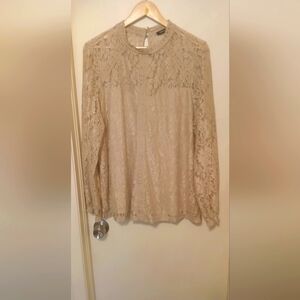 Cable and Gage Plus size women's Lace Top Size 1X